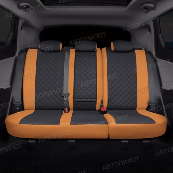 Чехлы Автопилот Экокожа Ромб на SsangYong Rexton 2002-2012 г.в.