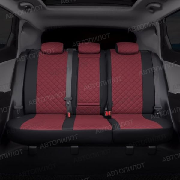 Чехлы Автопилот Экокожа Ромб на SsangYong Rexton 2002-2012 г.в.