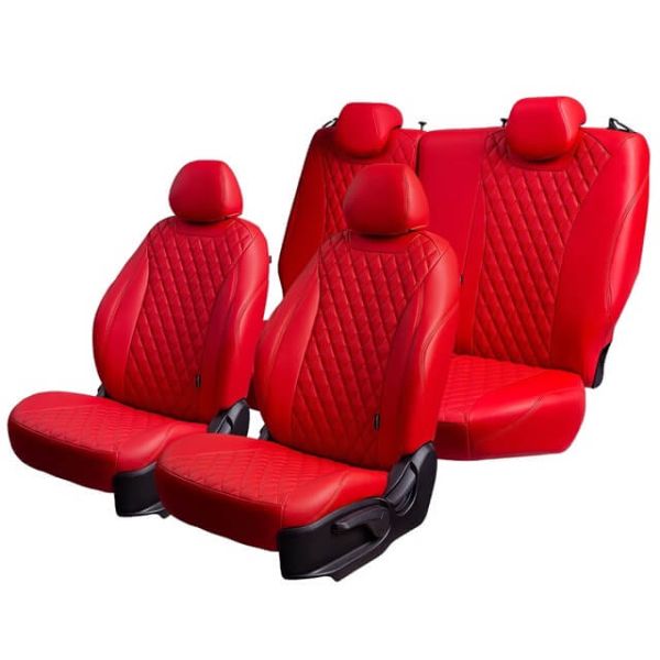 Чехлы Премиум Экокожа Байрон Ромб на Lada Vesta / Vesta SW Cross (2015+)