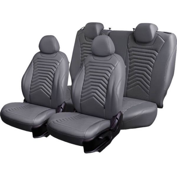 Чехлы Премиум Экокожа Байрон Президент|Жук на Kia Spectra 2004-2011 г.в.