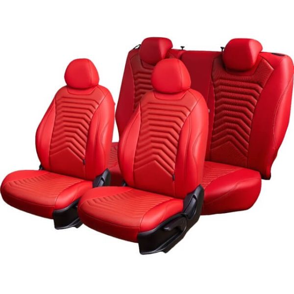 Чехлы Премиум Экокожа Байрон Президент|Жук на Kia Spectra 2004-2011 г.в.