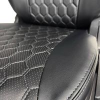 Чехлы Экокожа Ромб на Chevrolet Lanos