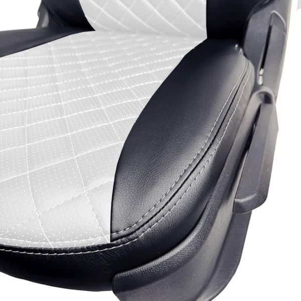 Чехлы Экокожа Ромб на Chevrolet Lanos