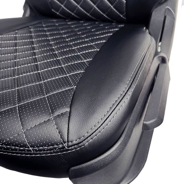 Чехлы Экокожа Ромб на Chevrolet Lanos