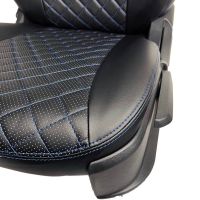 Чехлы Экокожа Ромб на Chevrolet Lanos