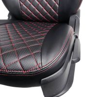 Чехлы Экокожа Ромб на Chevrolet Lanos