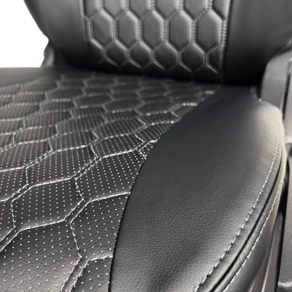 Чехлы Экокожа Ромб на Chevrolet Lanos