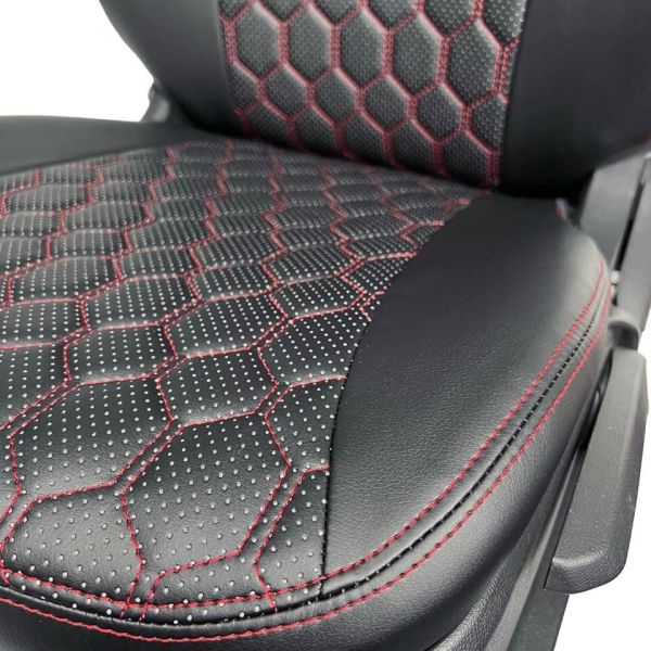 Чехлы Экокожа Ромб на Chevrolet Lanos