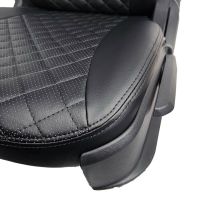 Чехлы Экокожа Ромб на Chevrolet Lanos