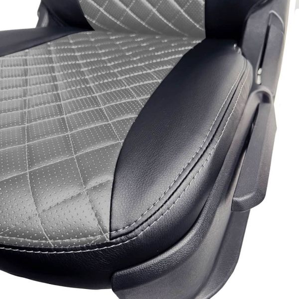 Чехлы Экокожа Ромб на Chevrolet Lanos