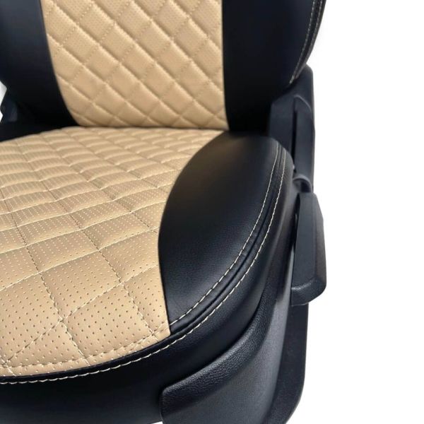 Чехлы Экокожа Ромб на Chevrolet Lanos