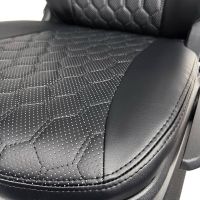 Чехлы Экокожа Ромб на Chevrolet Lanos